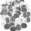 Almohadillas fieltro atornilladas 1.5pulg 40uds color blanco