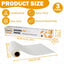Papel pergamino con cortador de metal integrado, rollos de 12 pulgadas x 32.8 pies
