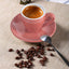 Set 2 Tazas Espresso Porcelana Platillo 80ml Rosa