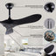 Ventilador techo 42pulg madera control remoto 6 velocidades