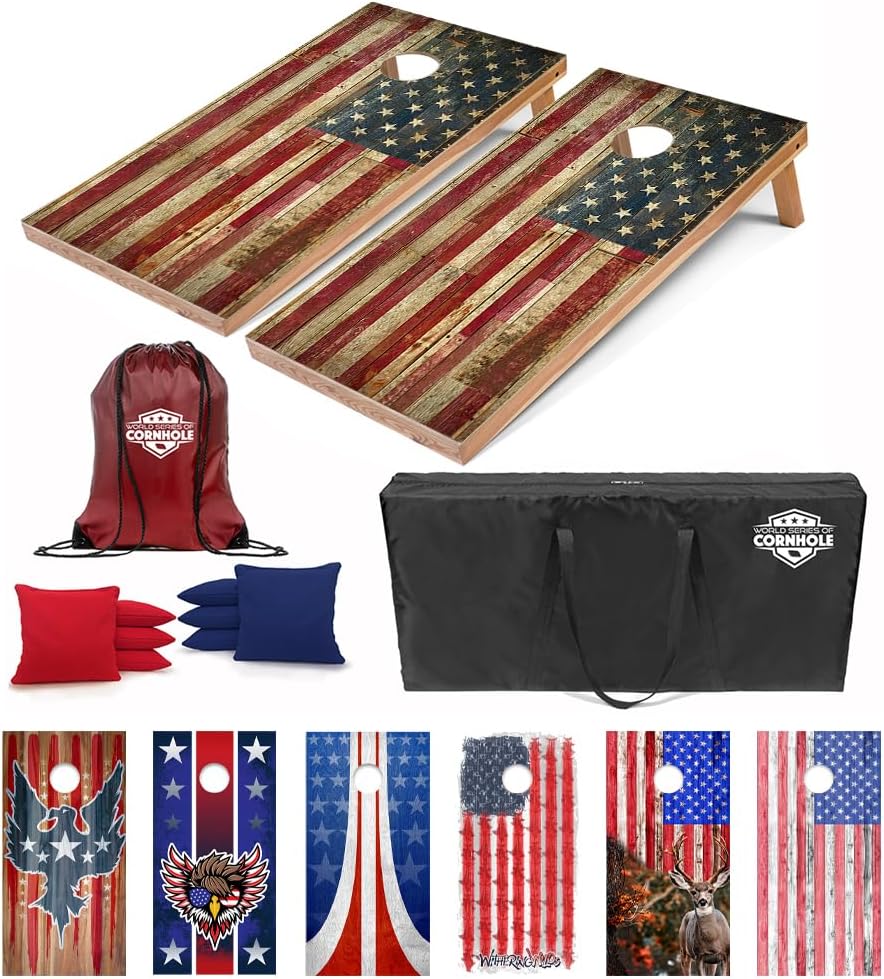 Set tableros cornhole madera reglamentario 4x2pulg