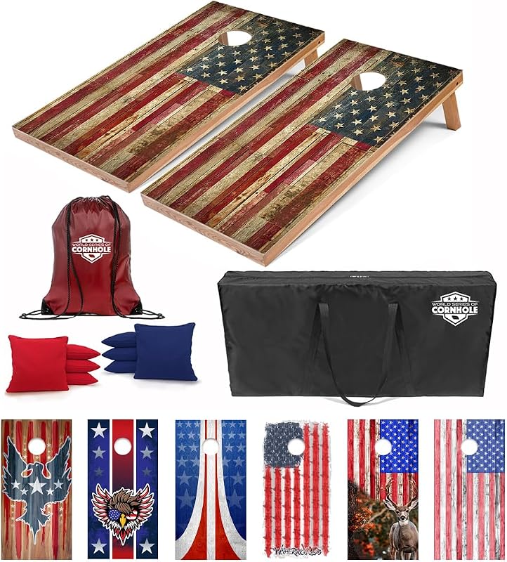 Set tableros cornhole madera reglamentario 4x2pulg