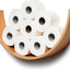 Soporte papel higiénico madera con estante flotante