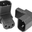 Adaptador C14 a C13 90 grados 2 Pzas