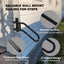 Pasamanos pared izq escaleras 1-3 escalones negro