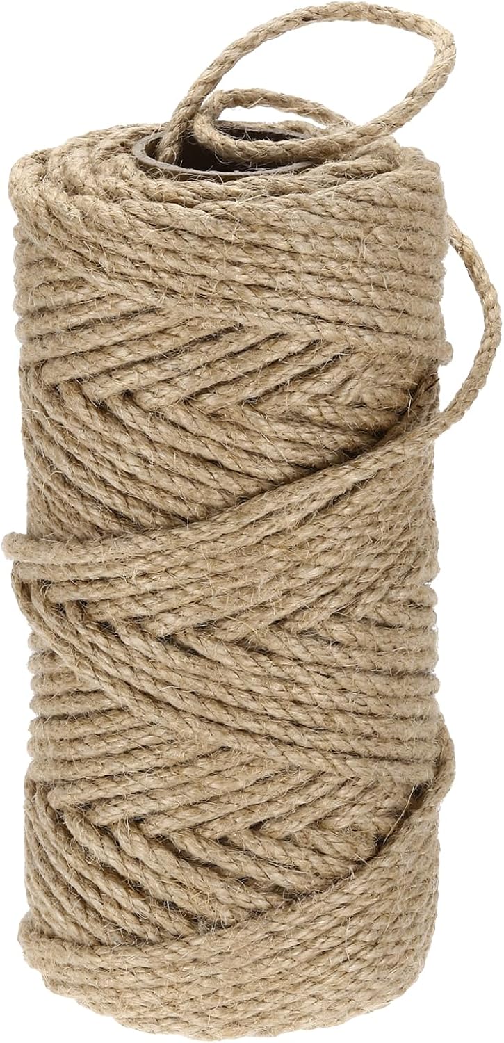Cuerda yute 164ft x 0.197" resistente manualidades