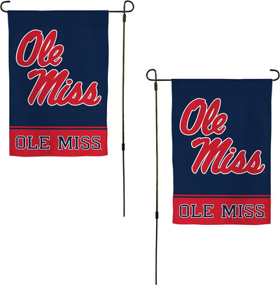 Bandera jardín UM Ole Miss Rebels 12x18"