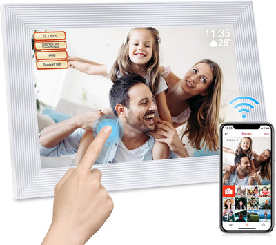 Marco fotos digital 10.1pulg WiFi 16GB pantalla IPS tactil