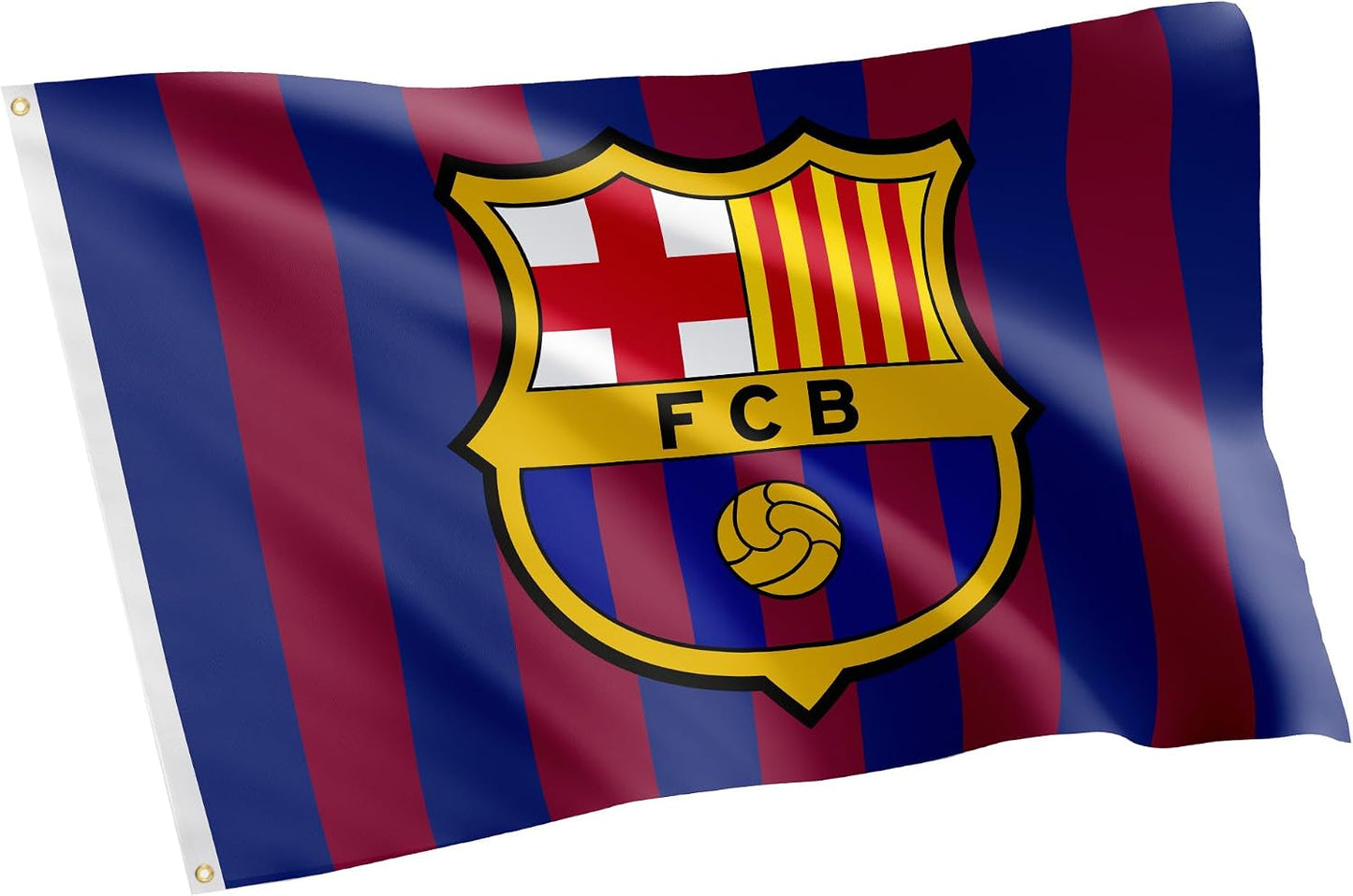Bandera FC Barcelona 3x5ft 100% Poliéster Interior/Exterior