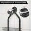 Organiz. ducha colgante acero inox 4 niveles negro