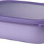 Cuenco múltiple Cirqula 68oz rectangular lila