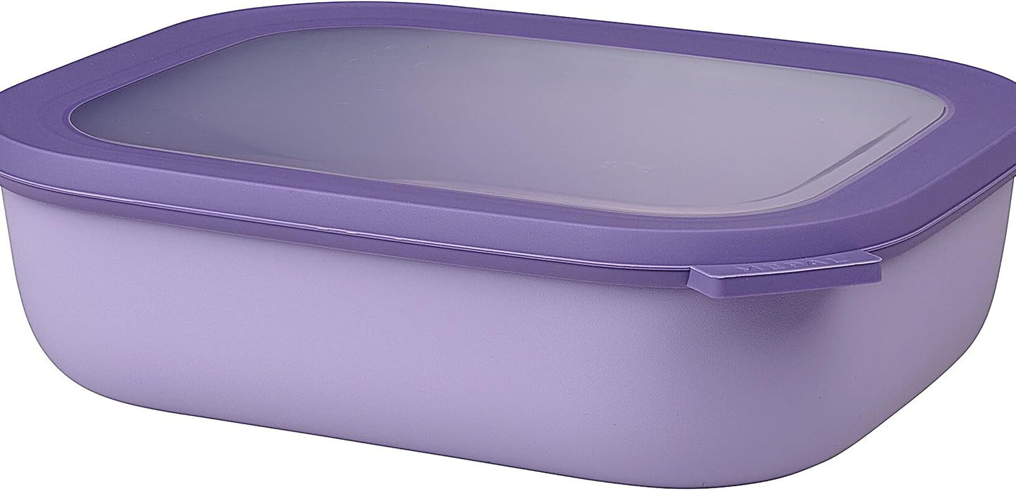 Cuenco múltiple Cirqula 68oz rectangular lila
