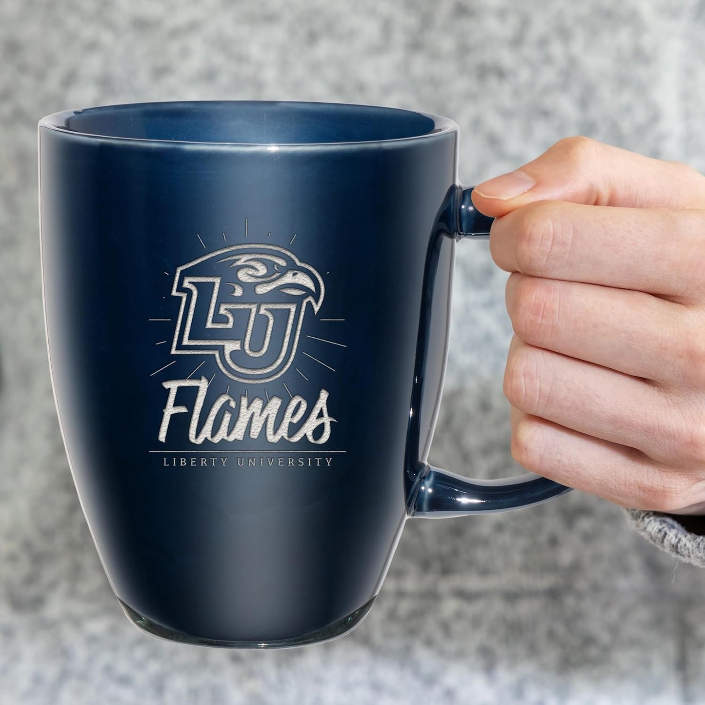 Taza cerámica NCAA grabado láser 18oz café té