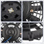 2 Kit montaje ventilador radiador 7" 12V 80W negro