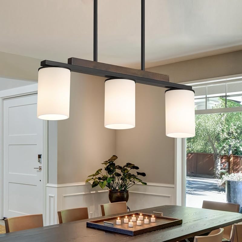 Lámpara comedor estilo granja colgante isla cocina 3 luces