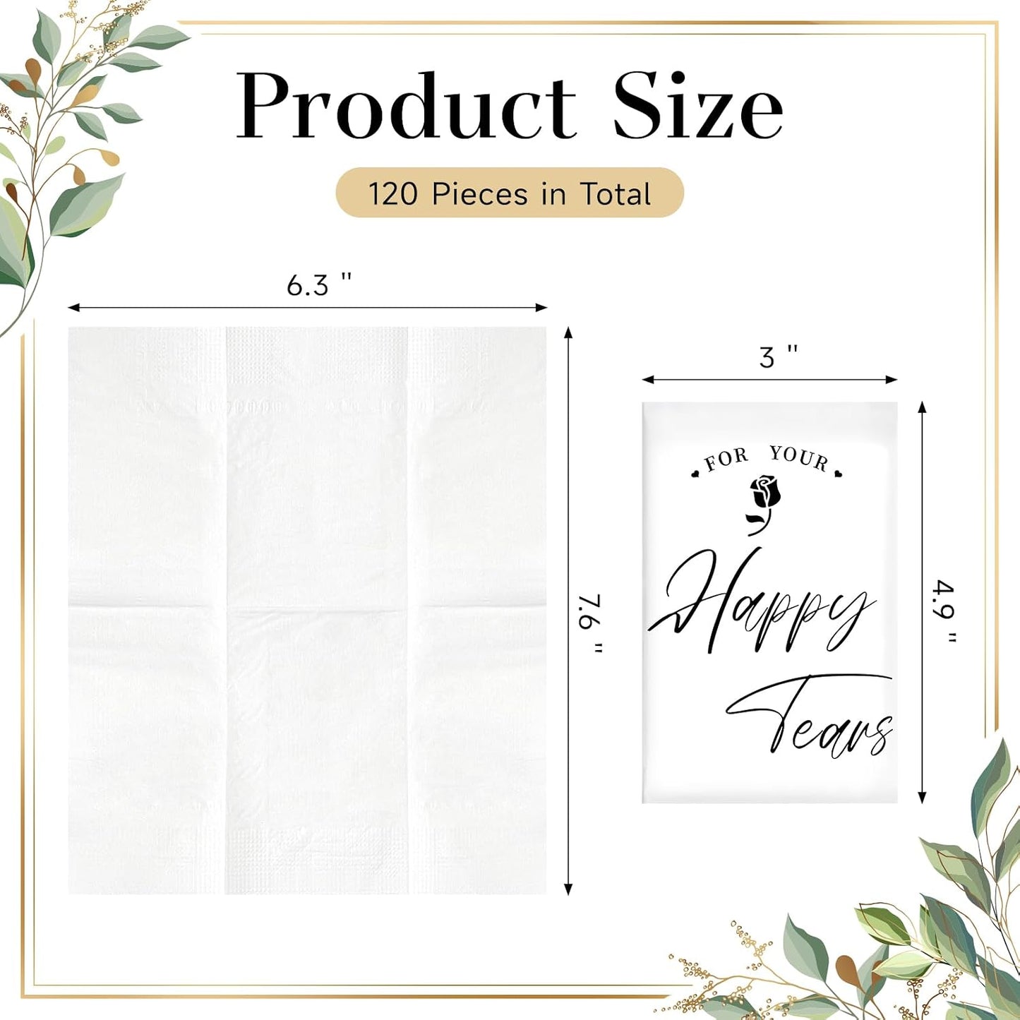 Pack 30 pañuelos bodas 3 capas para invitados