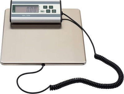 Báscula digital acero inox 330 lb color plateado