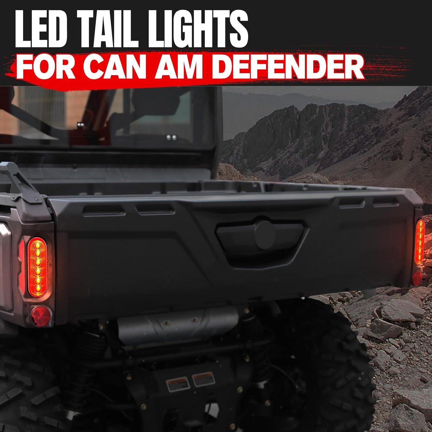 Luz trasera LED Can Am Defender 2016-2020 roja 2