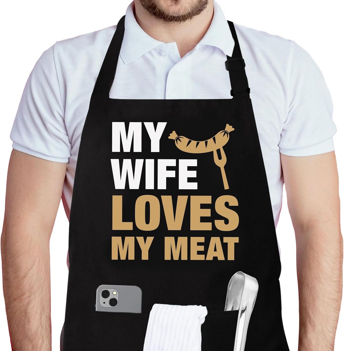 Delantal cocina asar parrilla para hombre mujer