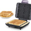 Máquina Waffles 4 Moldes Antiadherente Calentamiento Rápido