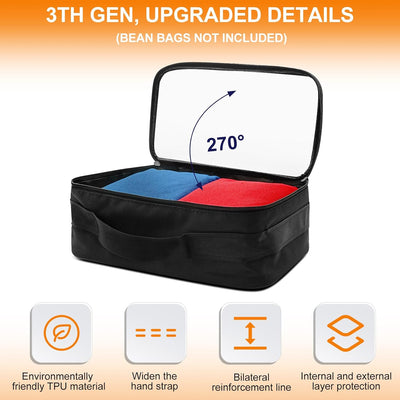 Funda transporte cornhole ecológica poliuretano 8 bolsas frijoles
