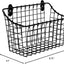 Cesta alambre pared negro mate organiz. cocina