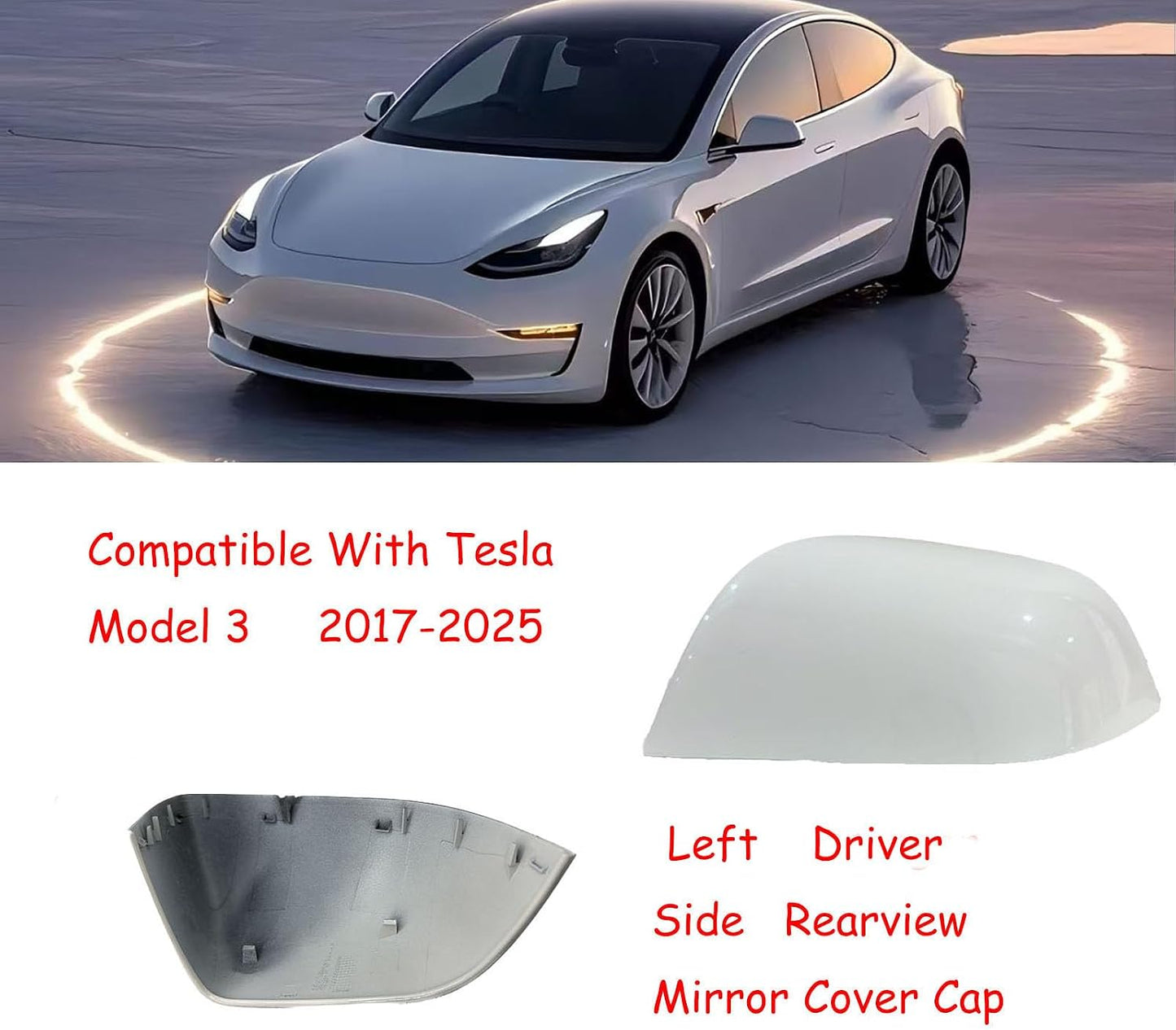 Cubierta espejo lateral Tesla Model 3 izquierdo