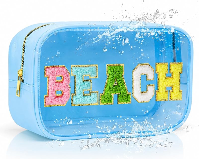 Bolsa maquillaje transparente PVC impermeable viajes