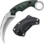 Cuchillo táctico EDC hoja D2 mango G10 funda Kydex verde