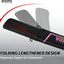 Funda plegable caña pescar 4.4-5ft cremalleras resistentes