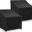 Fundas impermeables para sillas de patio 2 pzas 33x34x31"