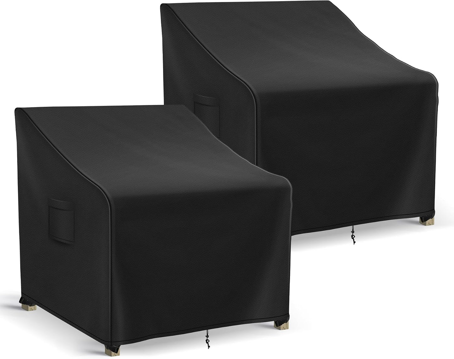 Fundas impermeables para sillas de patio 2 pzas 33x34x31"