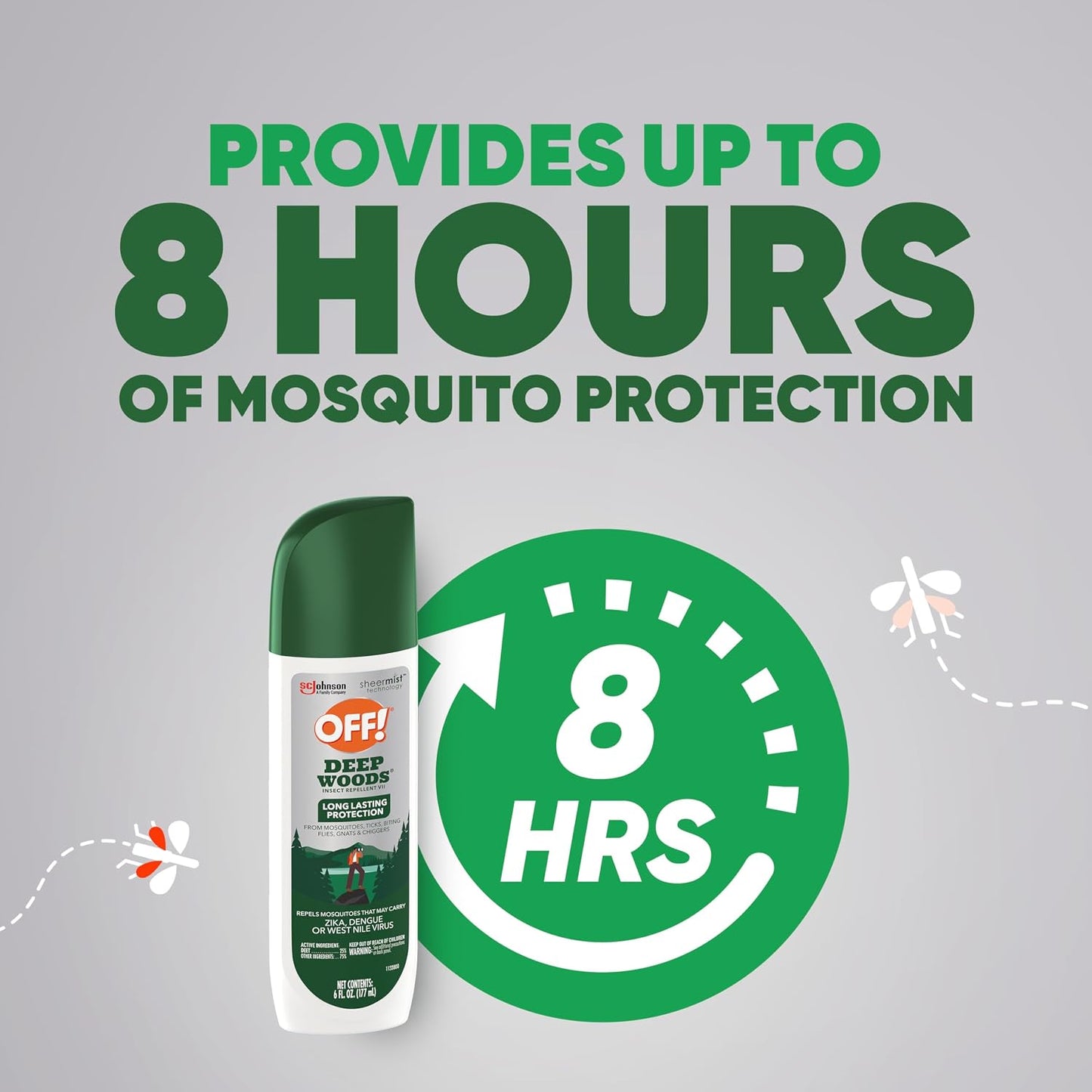 Repelente insectos Deep Woods 6oz protección duradera