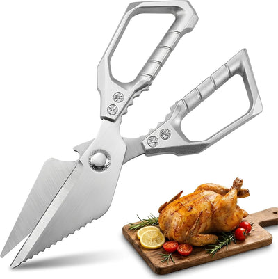 Tijeras de cocina multiusos de acero inoxidable para cortar carne y huesos