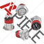 Interruptor botón 10A 12v acero inox redondo 7/8pulg