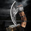 Hacha pizza vikinga multiusos con funda mango madera