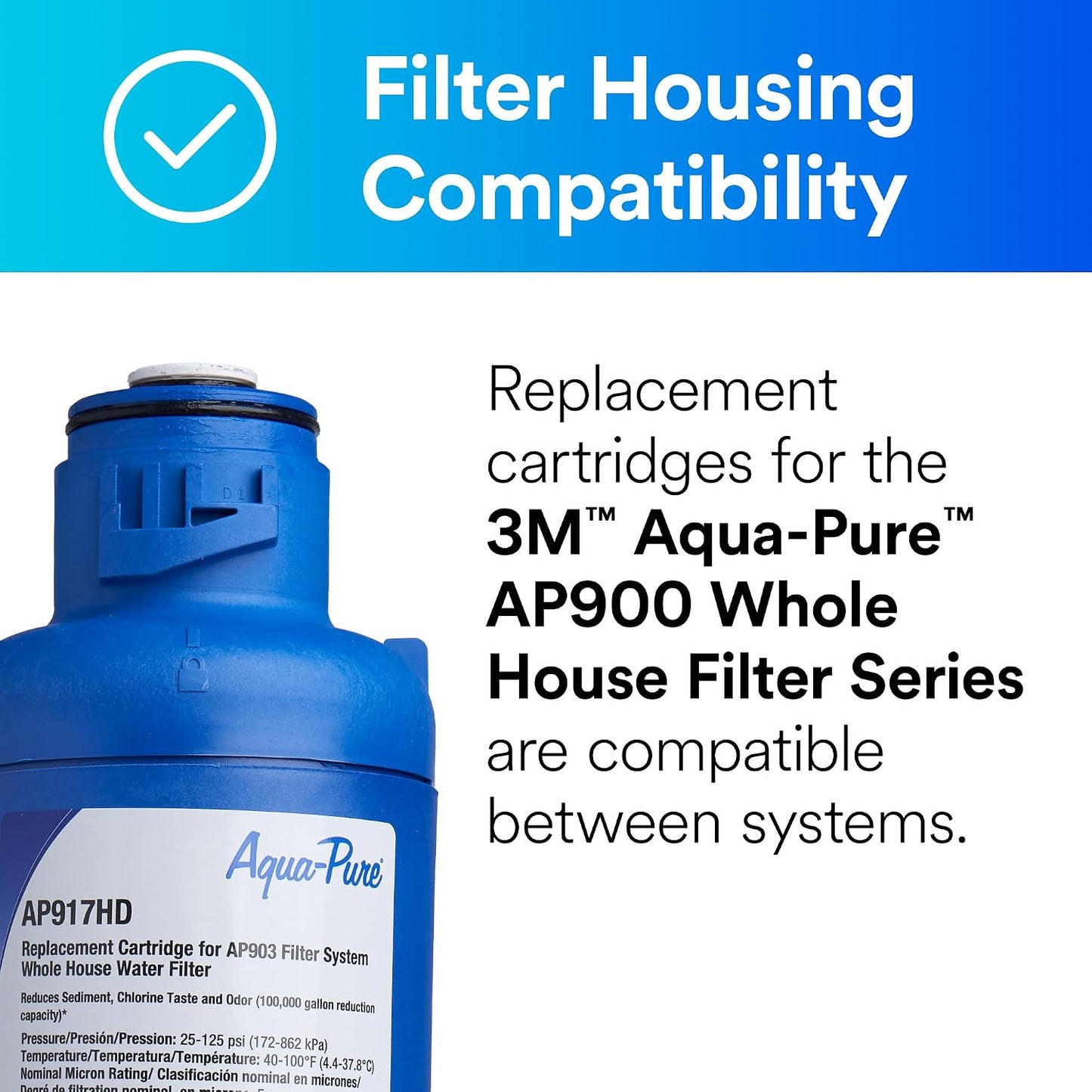 Filtro agua sanitario 3M AP917HD para sistema AP903