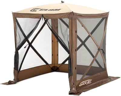 Tienda campaña toldo 6x6ft marrón para acampar