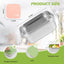 Set 2 Recipientes Acero Inox 20oz Con Tapas Silicona Sin BPA