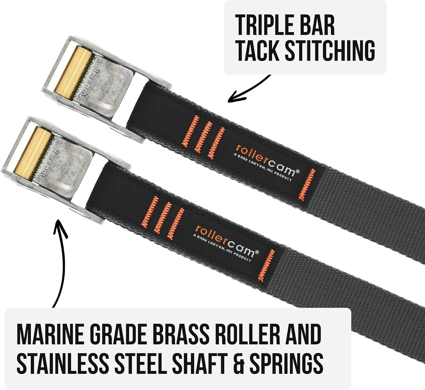 Correas amarre 1pulg con hebilla triple barra resistente