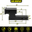 Adaptador elevador enganche remolque 8-10" 7500lbs negro