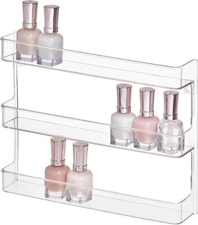 Organiz. baño interdesign 12pulg transparente cosméticos
