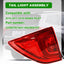 Luz trasera exterior Honda Pilot lado pasajero 33500TG7A01