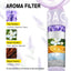 Cabezal ducha filtrado 3en1 alta presión con filtros lavanda