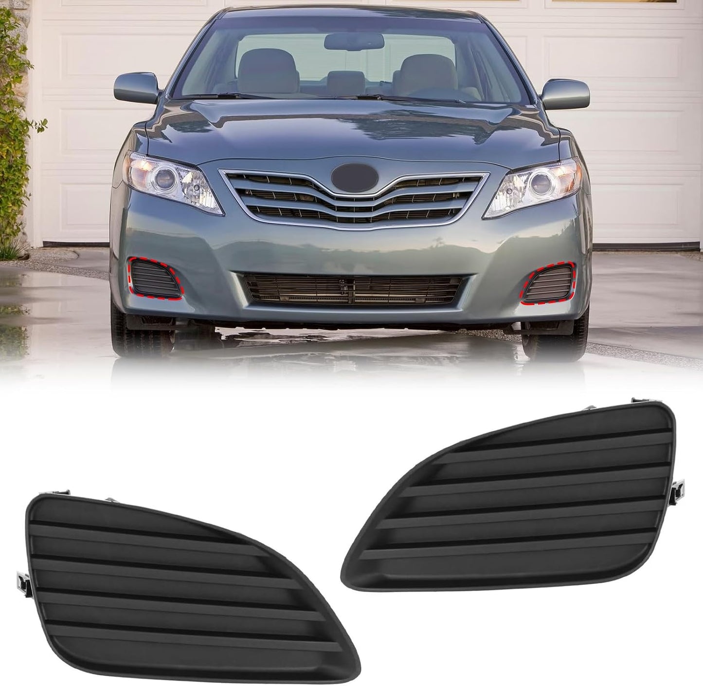 Set cubiertas luz antiniebla parachoques Toyota Camry