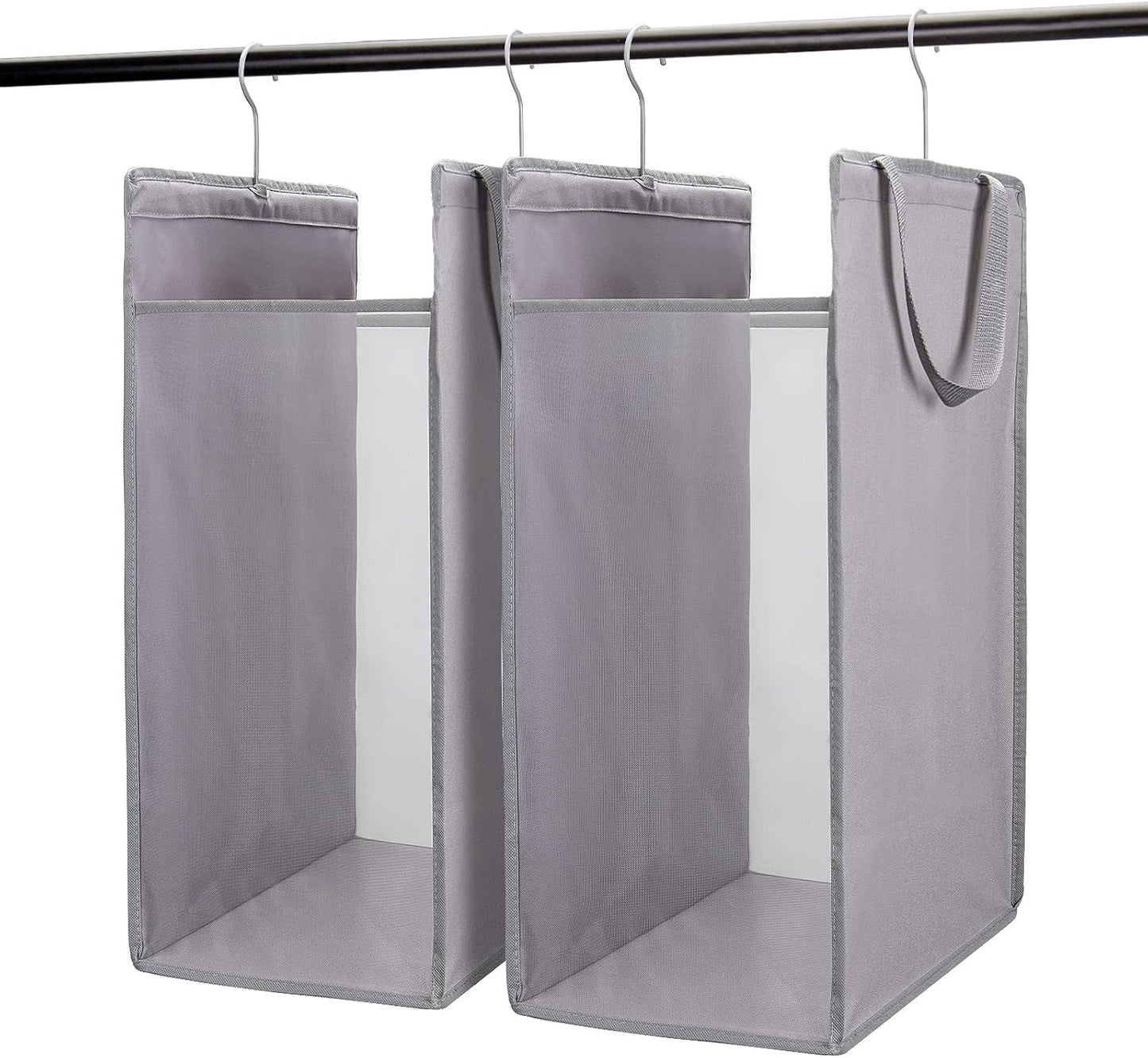 Cesta colgante para ropa sucia de malla resistente