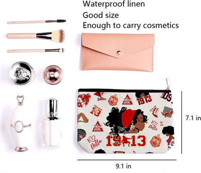 Bolsa maquillaje con cremallera Delta para mujer