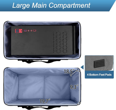 Bolsa transporte escritorio con torre PC correa hombro gris