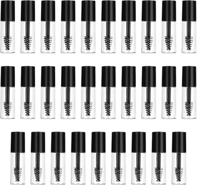29 Tubos Rímel Recargables 0.04oz con Cepillo Negro