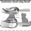 Cuchara acero inox para mascotas 1 taza mango largo
